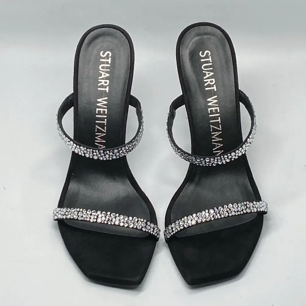 Stuart Weitzman Suede Embellished Sandals size 6.5